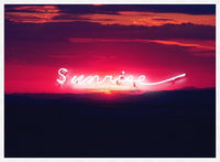 Sunrise Neon Landscape Print