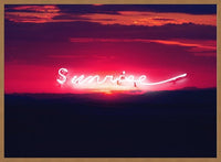 Sunrise Neon Landscape Print