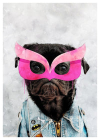 Super Pug Puppy! Little Heroes Animal Print
