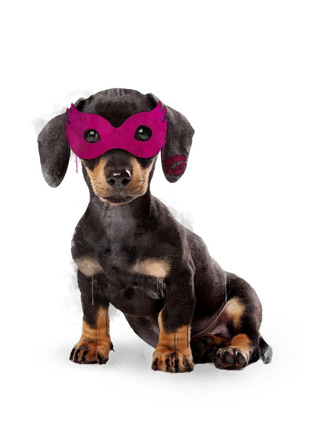 Super Sausage! Little Heroes Dachshund Animal Print