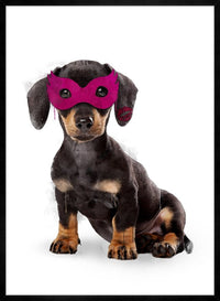 Super Sausage! Little Heroes Dachshund Animal Print