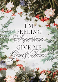 Supersonic Gin & Tonic Lyrics Print