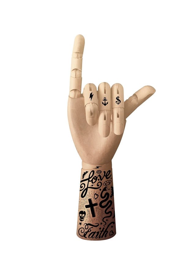 Tattoo Art Hand Print