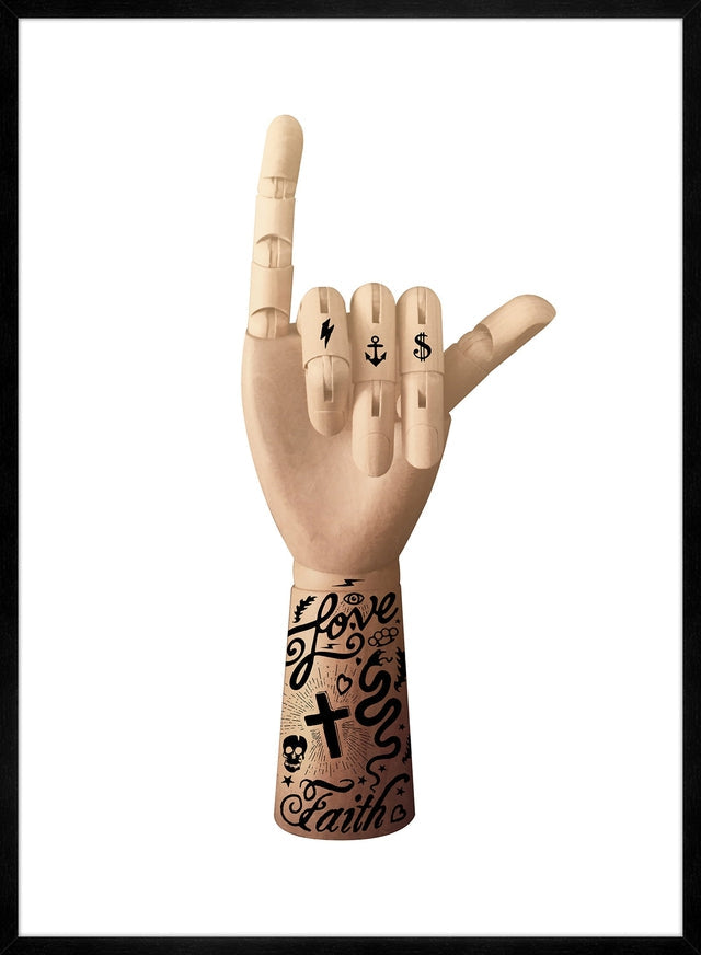 Tattoo Art Hand Print