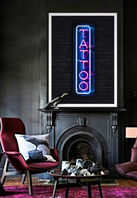Tattoo Neon Sign Photography Print