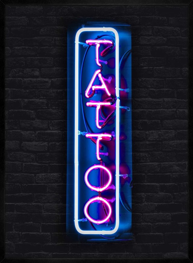 Tattoo Neon Sign Photography Print