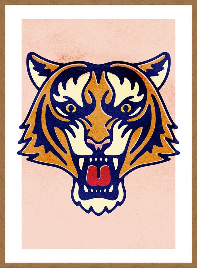 Tiger Animal Portrait Print