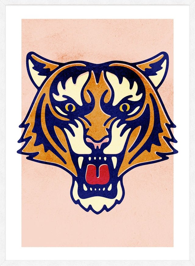 Tiger Animal Portrait Print