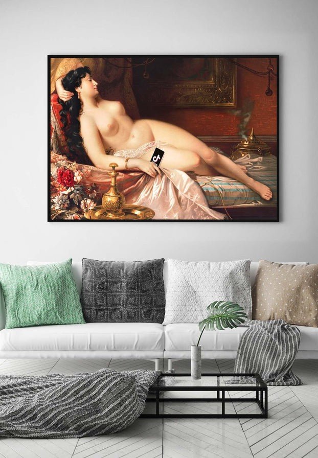 Tik Tok Oil Nude Life Painting Print