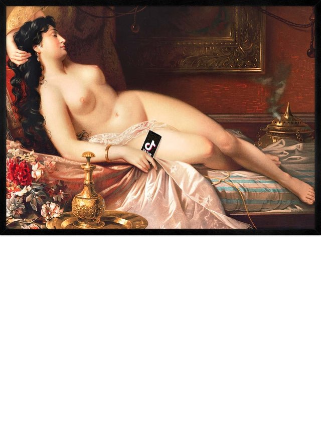 Tik Tok Oil Nude Life Painting Print