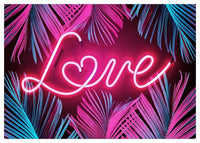 Tropical Love Neon Print