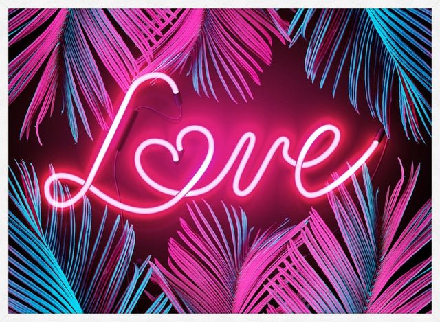 Tropical Love Neon Print