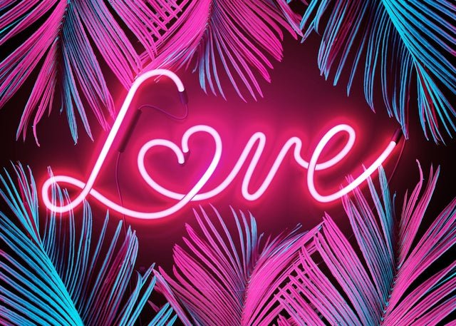 Tropical Love Neon Print