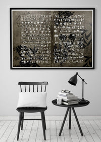 Vintage Botany Chart Dark Print