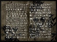 Vintage Botany Chart Dark Print