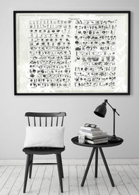 Vintage Botany Chart Light Print
