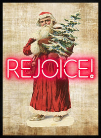 Vintage Rejoice Neon Print