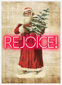 Vintage Rejoice Neon Print