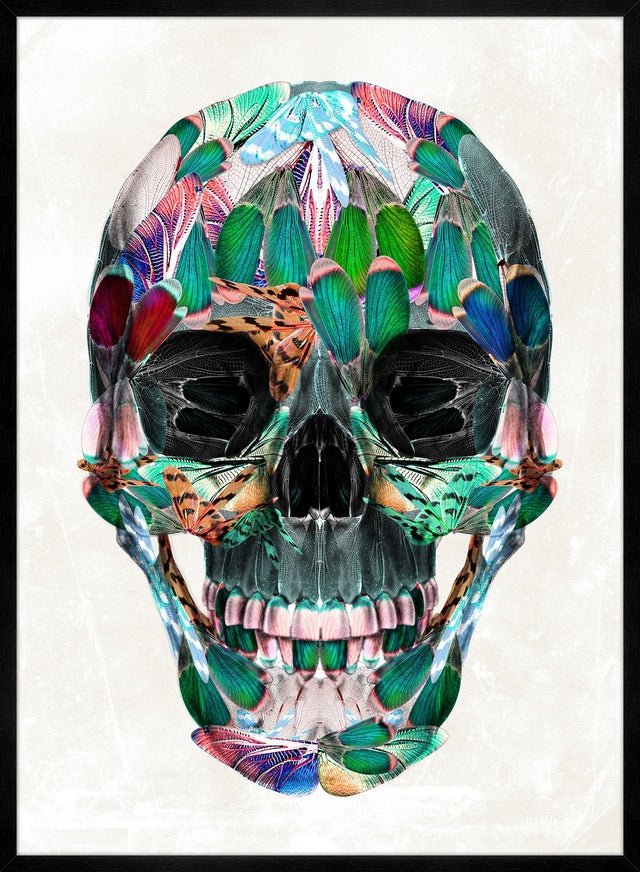 White Wings Skull Print