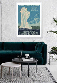 Yellowstone National Park Vintage Travel Tourism Poster Print
