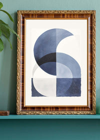 Boho Abstract Blue 1