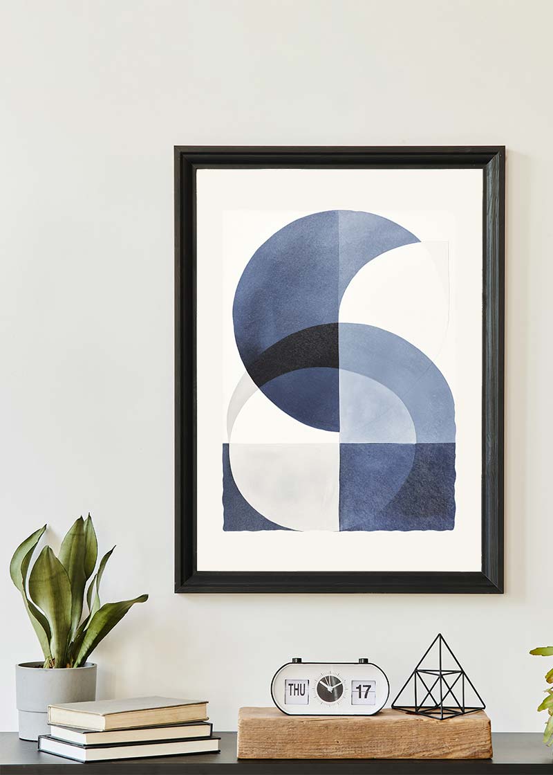 Boho Abstract Blue 1