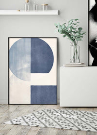 Boho Abstract Blue 3