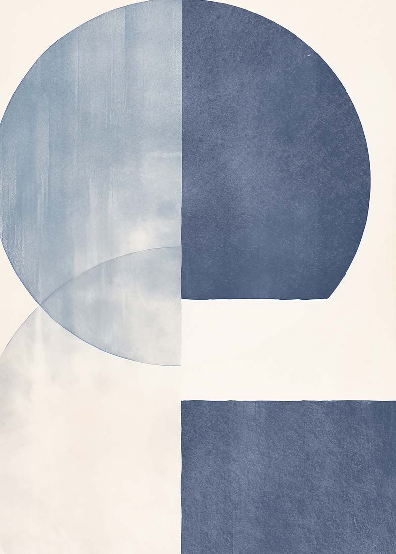 Boho Abstract Blue 3