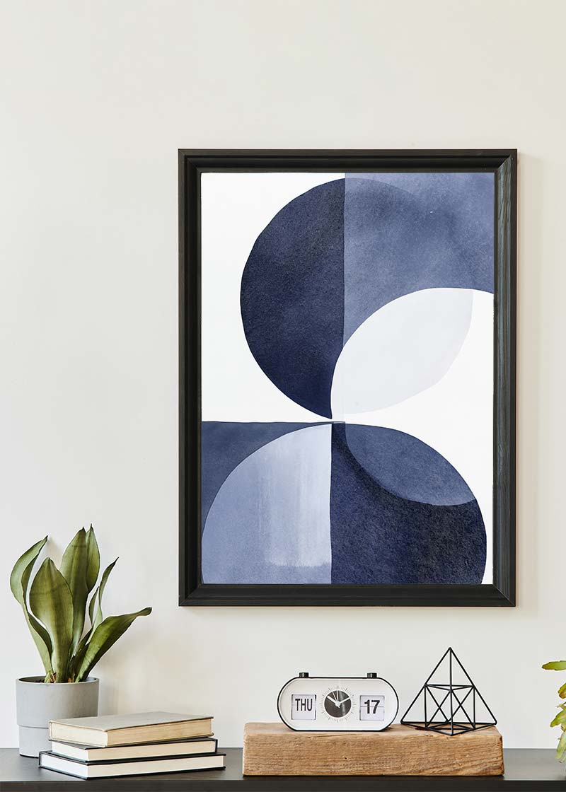 Boho Abstract Blue 4