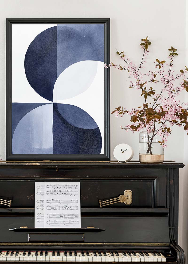 Boho Abstract Blue 4