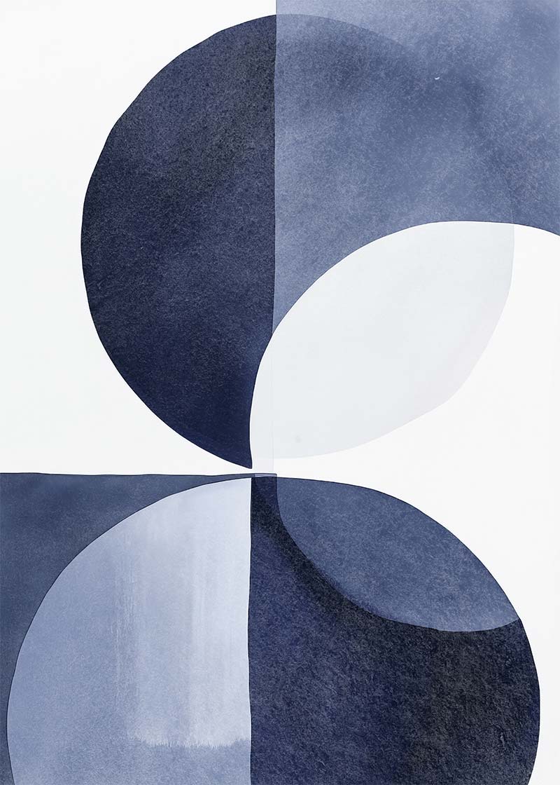 Boho Abstract Blue 4