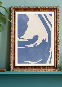 Abstract Swirls Blue 1