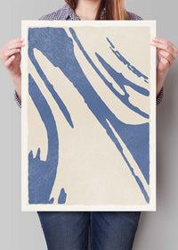 Abstract Swirls Blue 2
