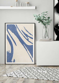 Abstract Swirls Blue 2
