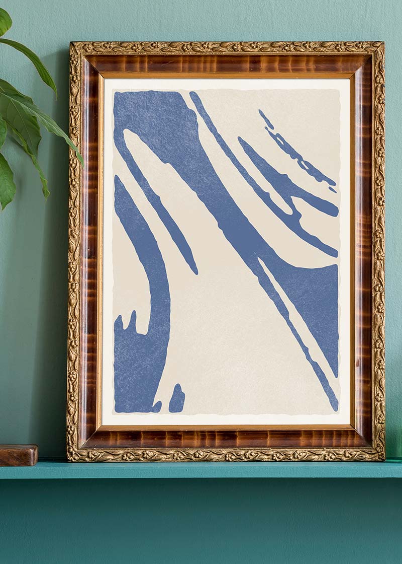 Abstract Swirls Blue 2