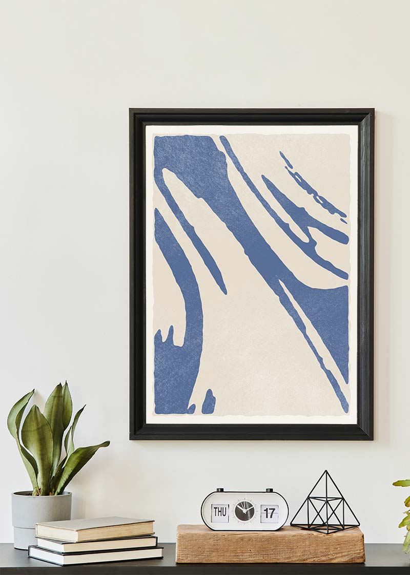 Abstract Swirls Blue 2