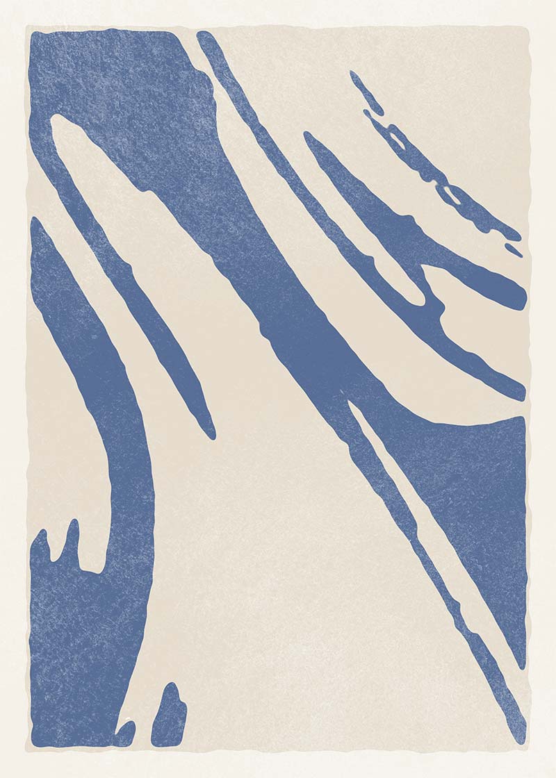 Abstract Swirls Blue 2
