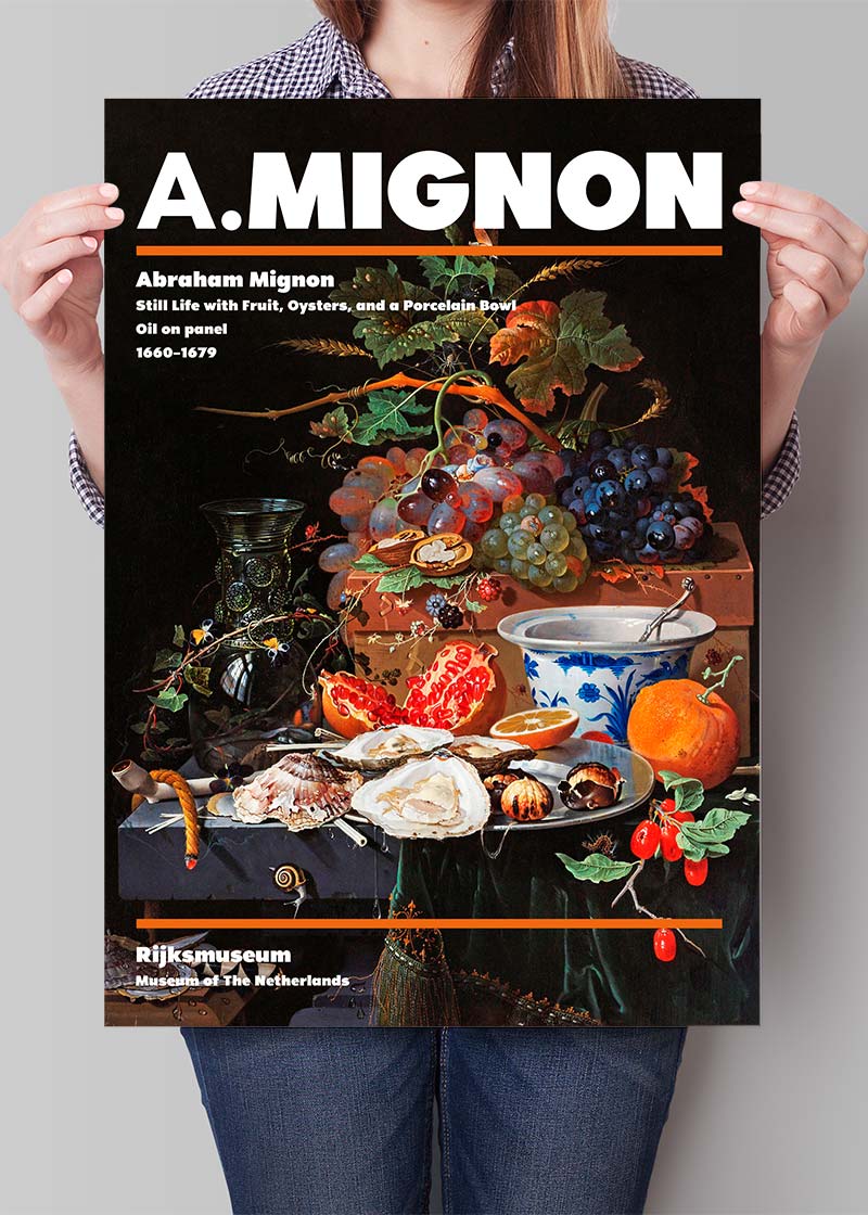 Abraham Mignon Still Life With Fruit Artist Poster