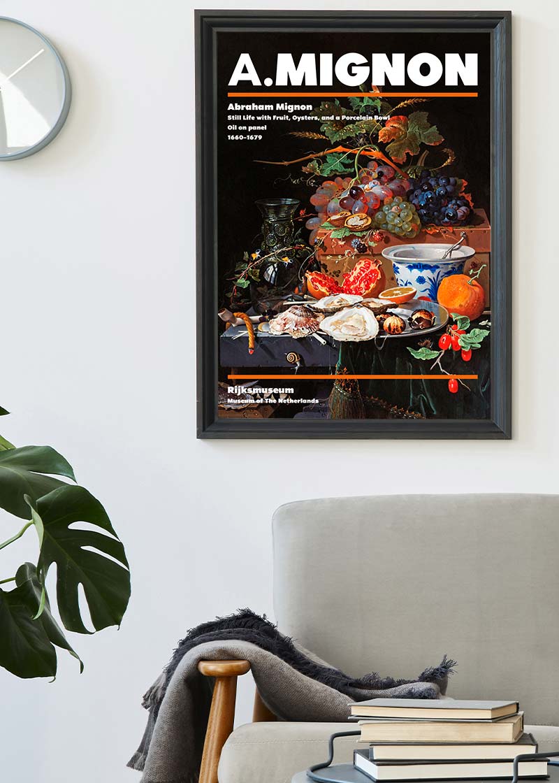 Abraham Mignon Still Life With Fruit Artist Poster