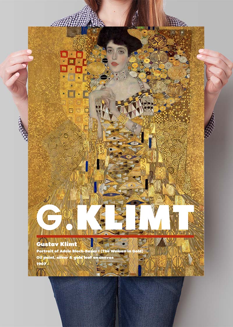 Gustav Klimt Portrait of Adele Artist Poster
