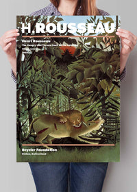 Henri Rousseau Hungry Lion Artist Poster