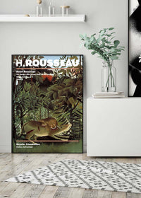 Henri Rousseau Hungry Lion Artist Poster