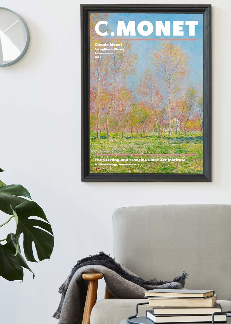 Claude Monet Sprintime Artist Poster