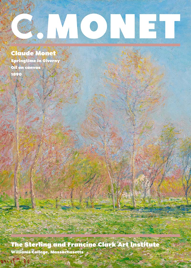Claude Monet Sprintime Artist Poster