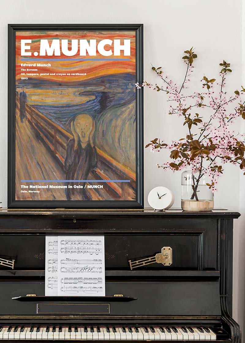 Edvard Munch The Scream Artist Poster