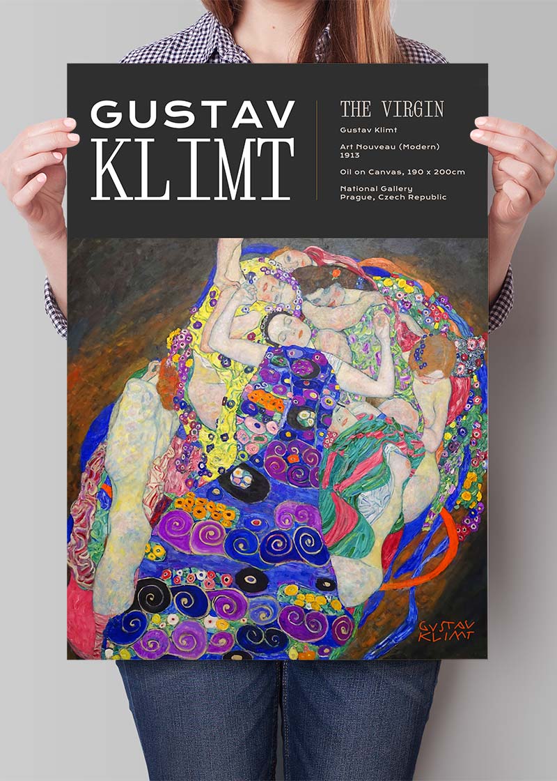 Gustav Klimt The Virgin Artist Poster