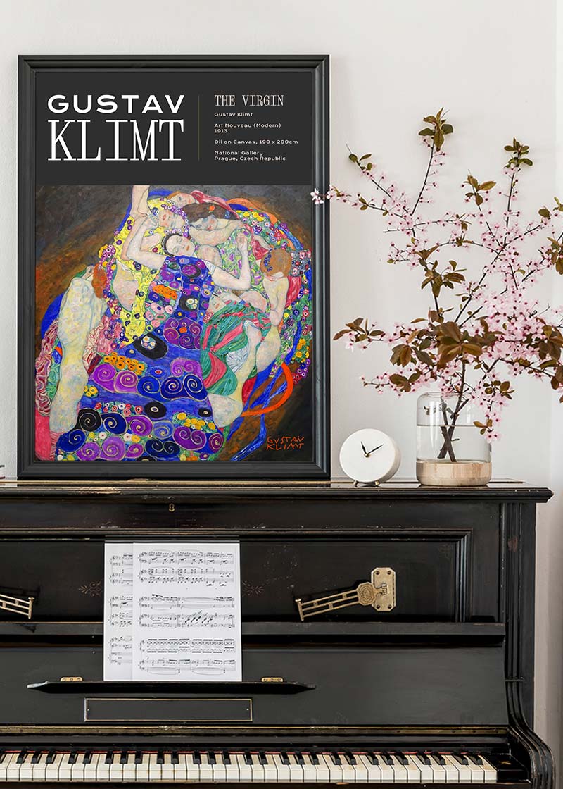 Gustav Klimt The Virgin Artist Poster