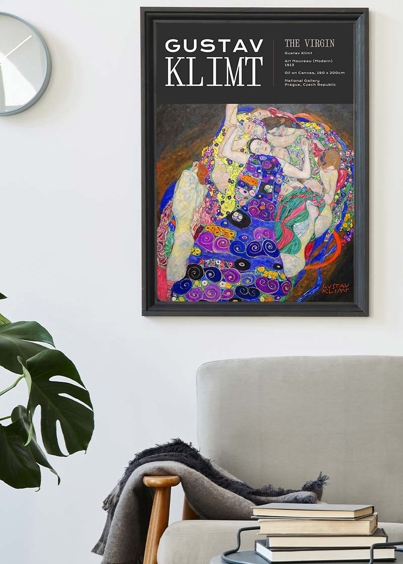 Gustav Klimt The Virgin Artist Poster