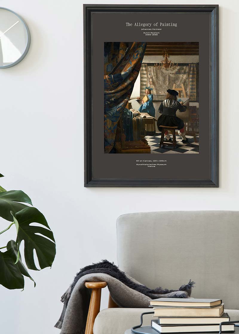 Johannes Vermeer The Allegory Of Painting Artist Poster