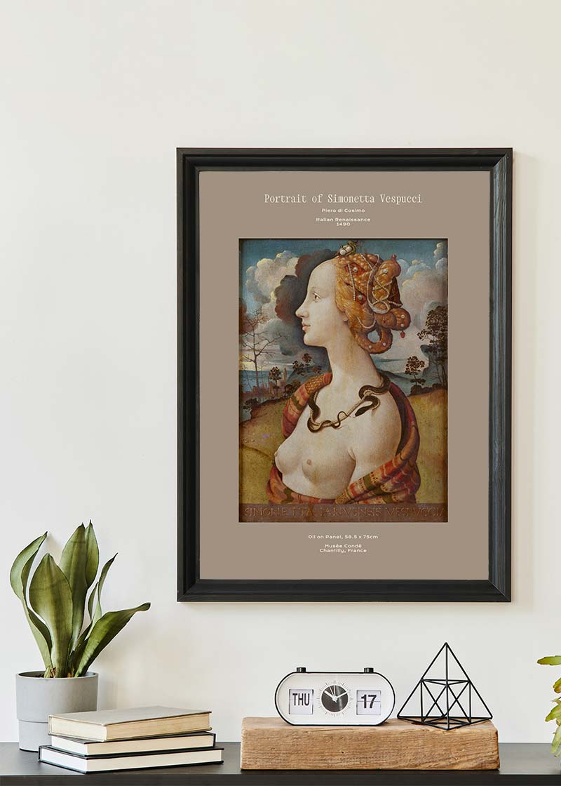Piero di Cosimo Portrait Of Simonetta Vespucci Artist Poster